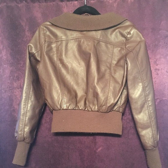 Brown Leather Jacket - Picture 2 of 2